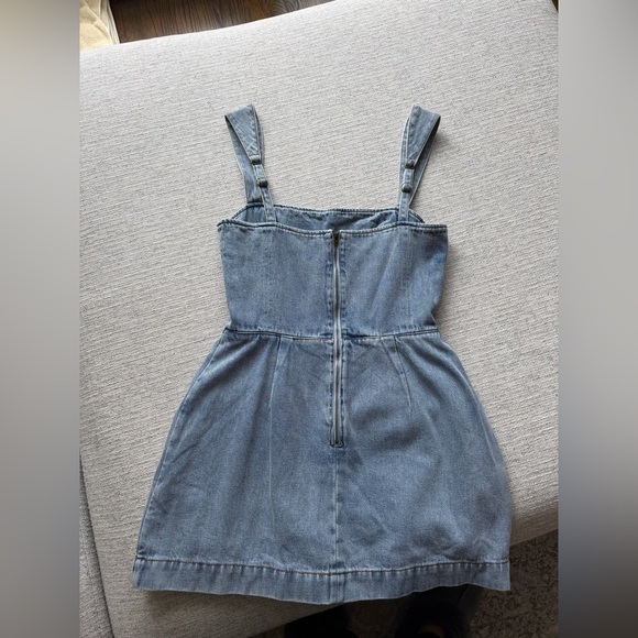 Amanda Uprichard Bethany Skort Romper in Destiny Wash - Picture 8 of 8